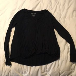 black long sleeve with straps